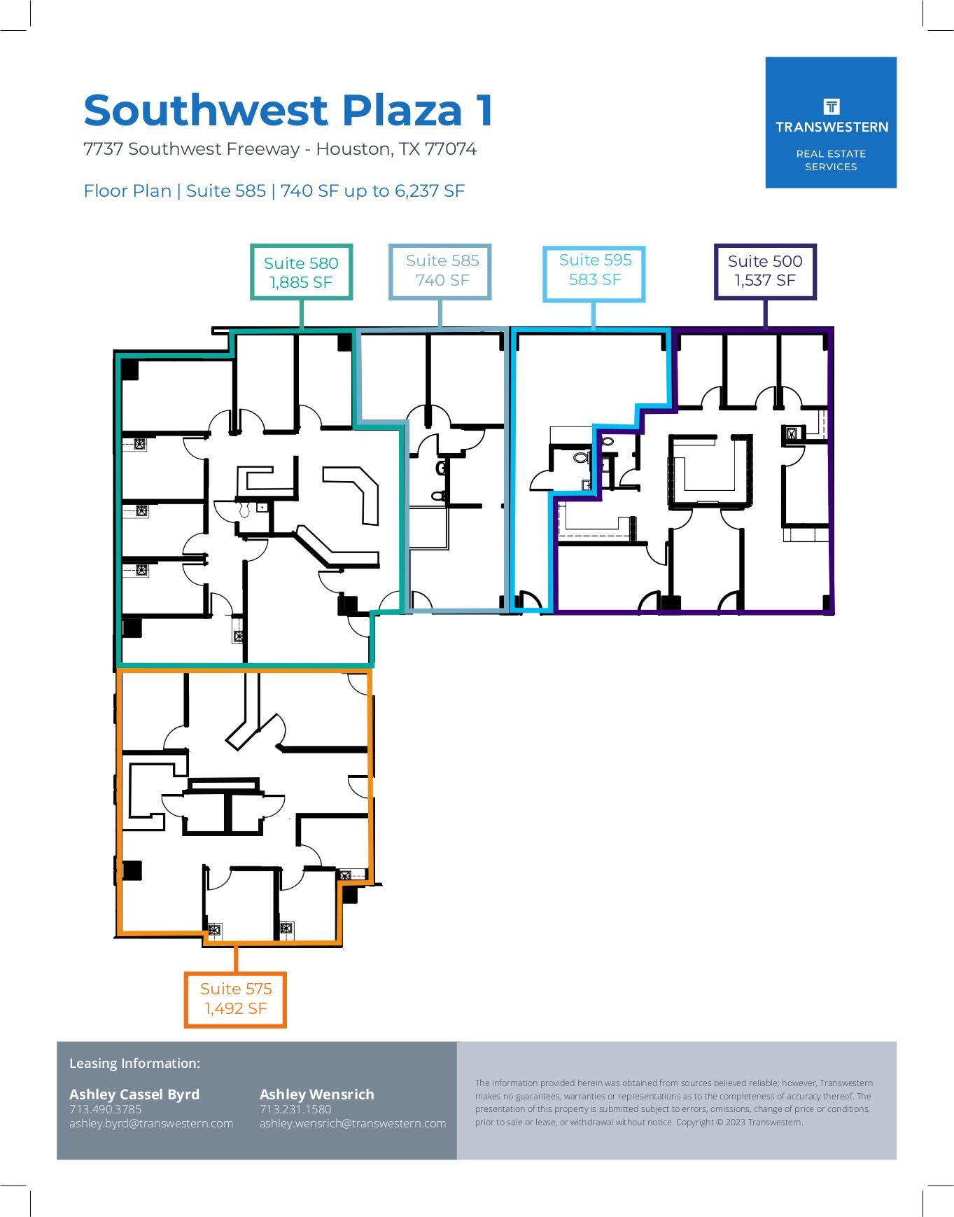 7737 Southwest Fwy, Houston, TX for lease Floor Plan- Image 1 of 1