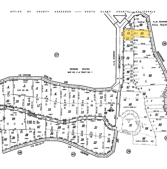 20121 Broadway Rd, Los Gatos, CA for sale - Plat Map - Image 1 of 1
