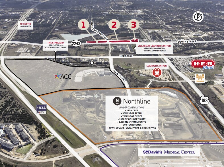 RM 2243/South Street, Leander, TX à vendre - Photo du bâtiment - Image 2 de 4