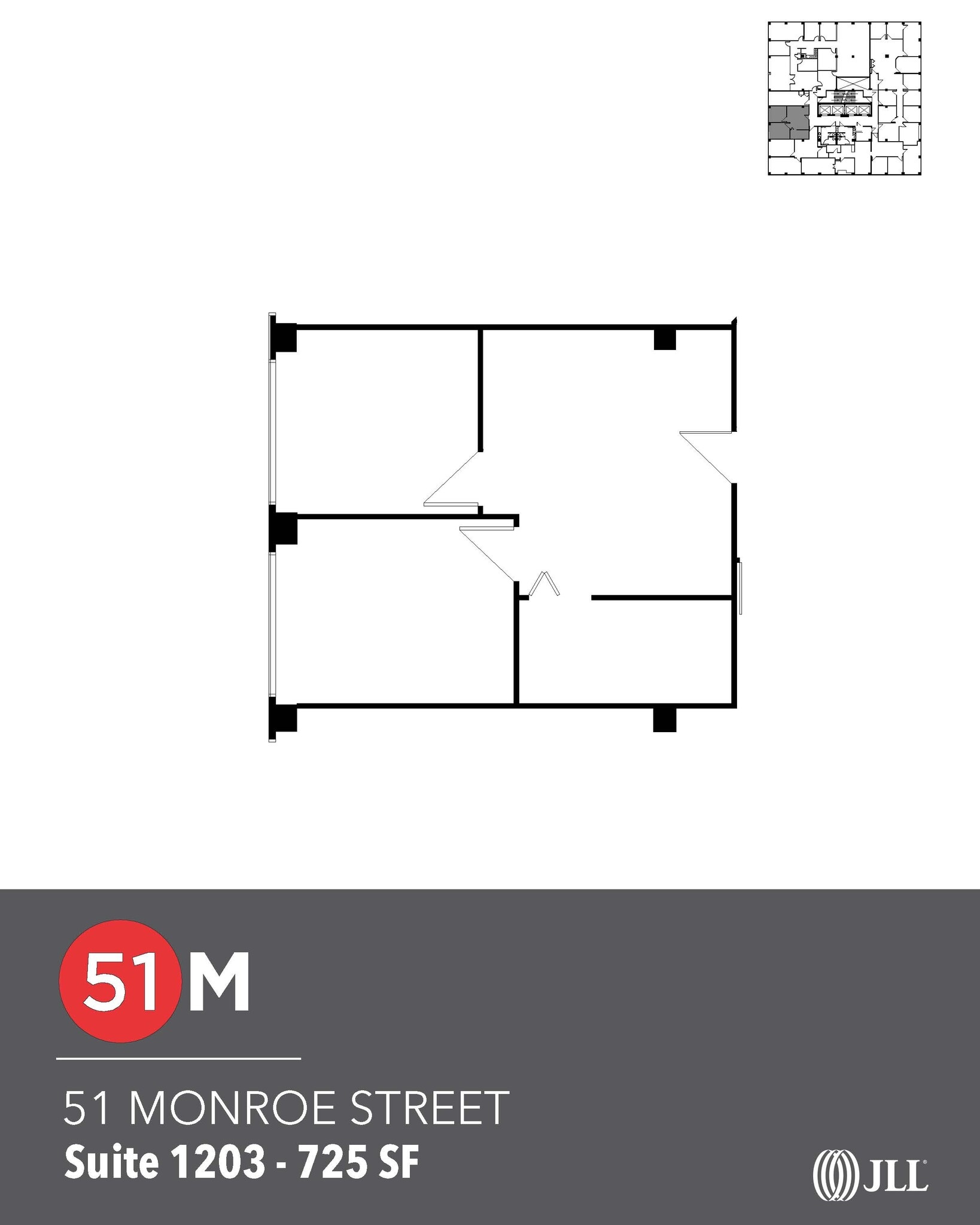 51 Monroe St, Rockville, MD à louer Plan d’étage- Image 1 de 1