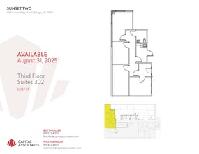 3909 Sunset Ridge Rd, Raleigh, NC for lease Floor Plan- Image 1 of 1