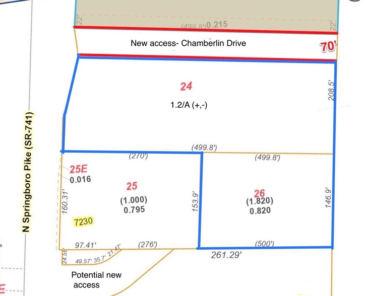 7240 Springboro Pike, Miamisburg, OH à vendre - Plan de site - Image 1 de 3