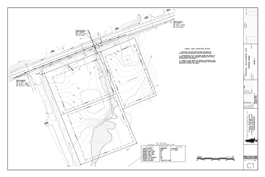 211 Center Rd, Fairfield, ME à louer - Plan de site - Image 2 de 2