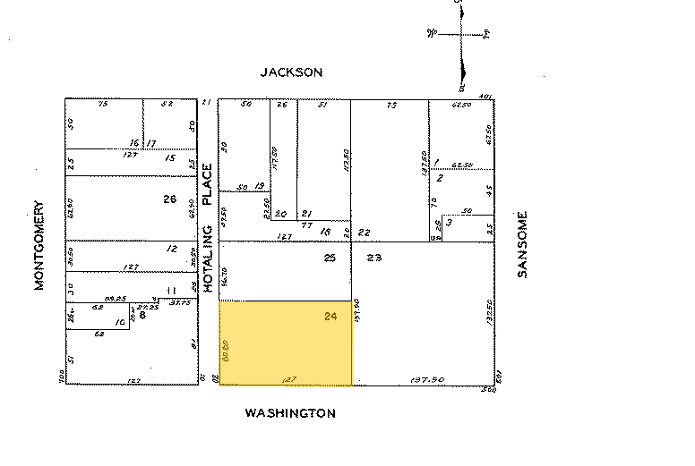 520-550 Washington St, San Francisco, CA à louer - Plan cadastral - Image 2 de 11