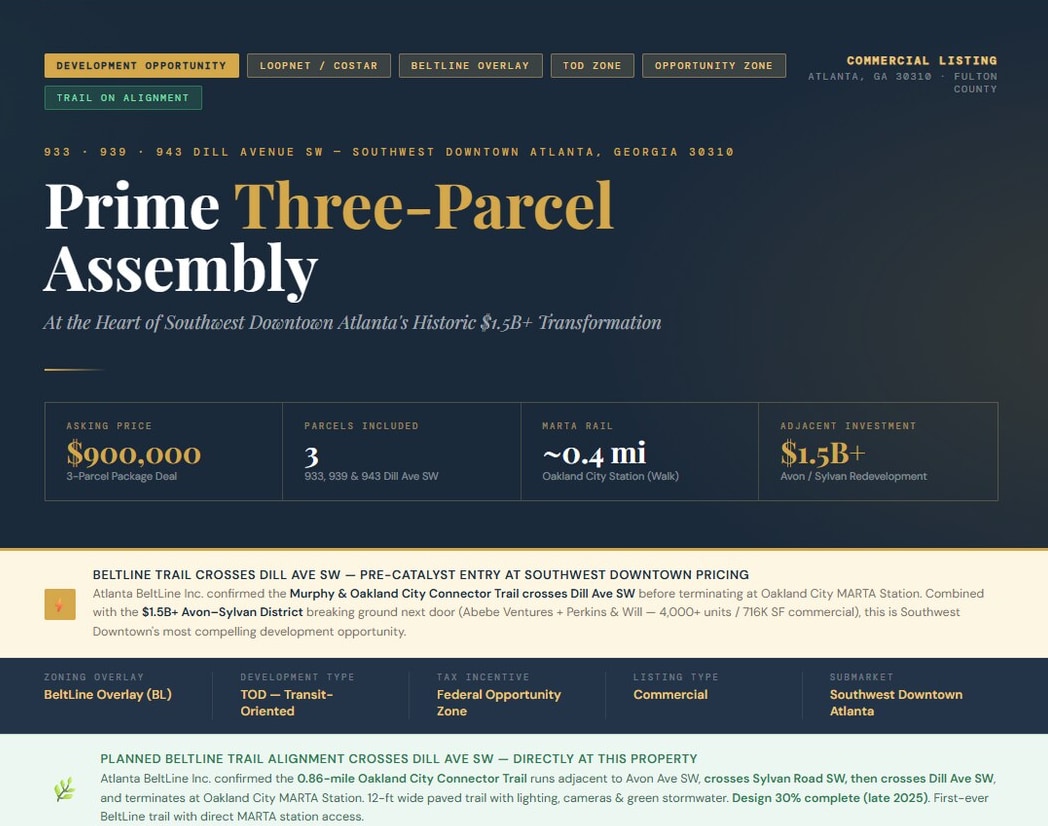 939 Dill Ave SW, Atlanta, GA à vendre Photo principale- Image 1 de 9