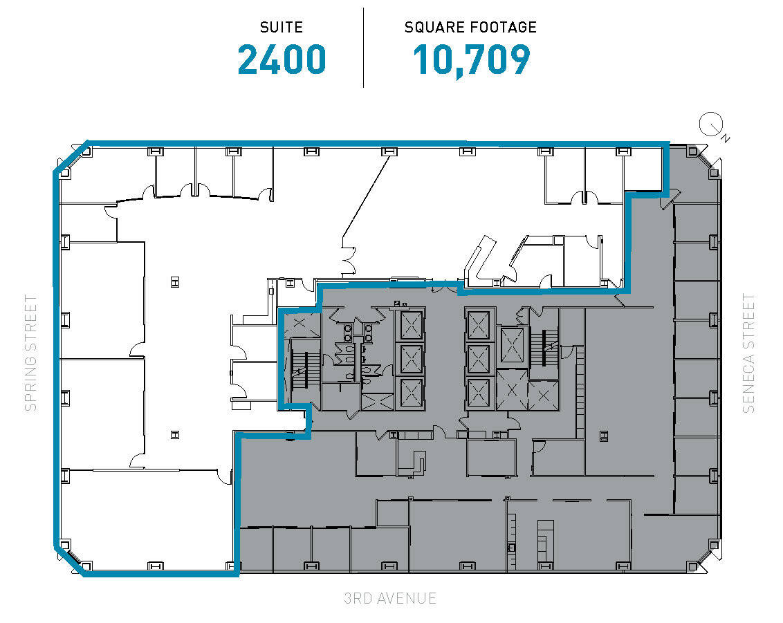 1111 3rd Ave, Seattle, WA for lease Floor Plan- Image 1 of 1