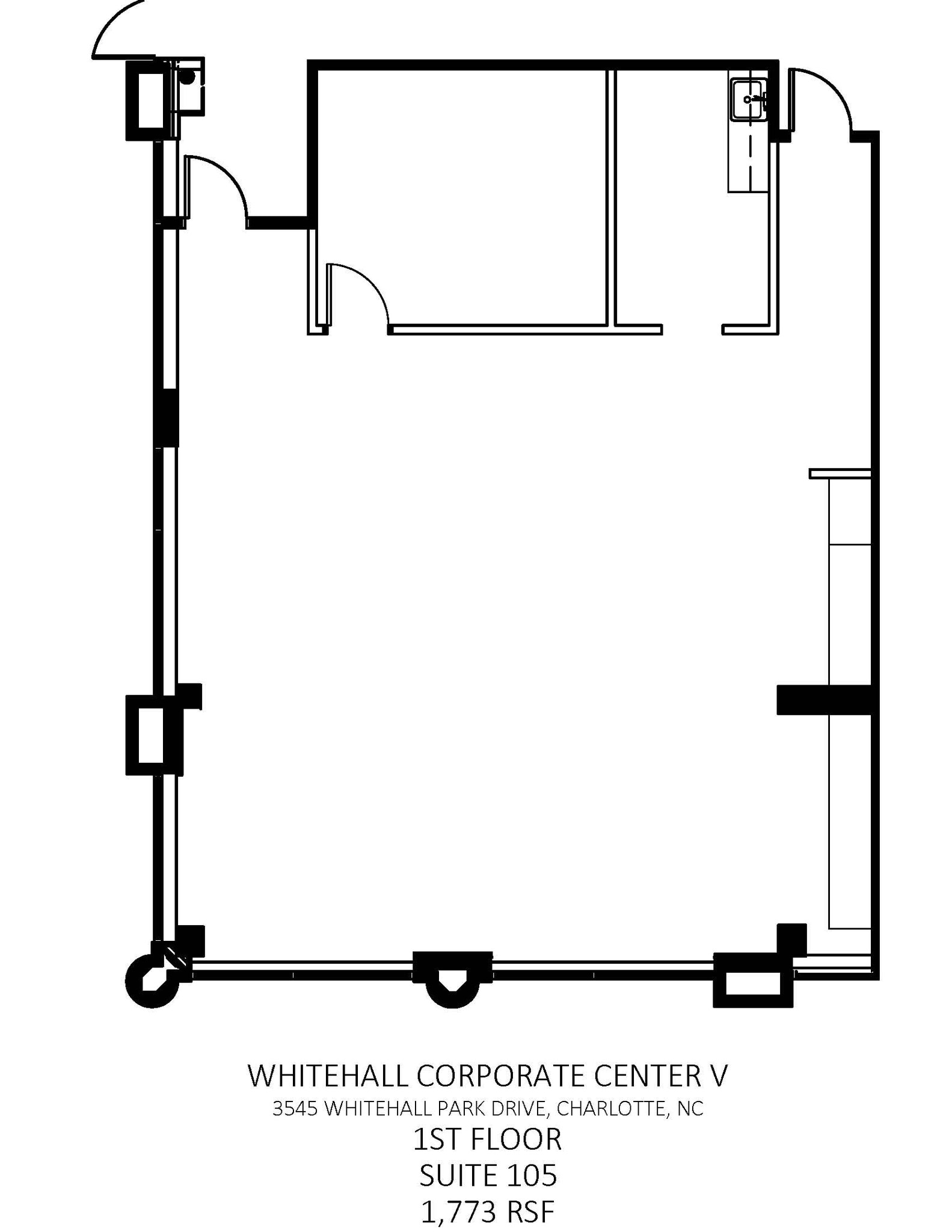 3545 Whitehall Park Dr, Charlotte, NC à louer Plan d’étage- Image 1 de 1