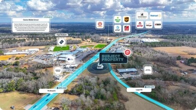 1211 7th St S, Clanton, AL - AERIAL  map view