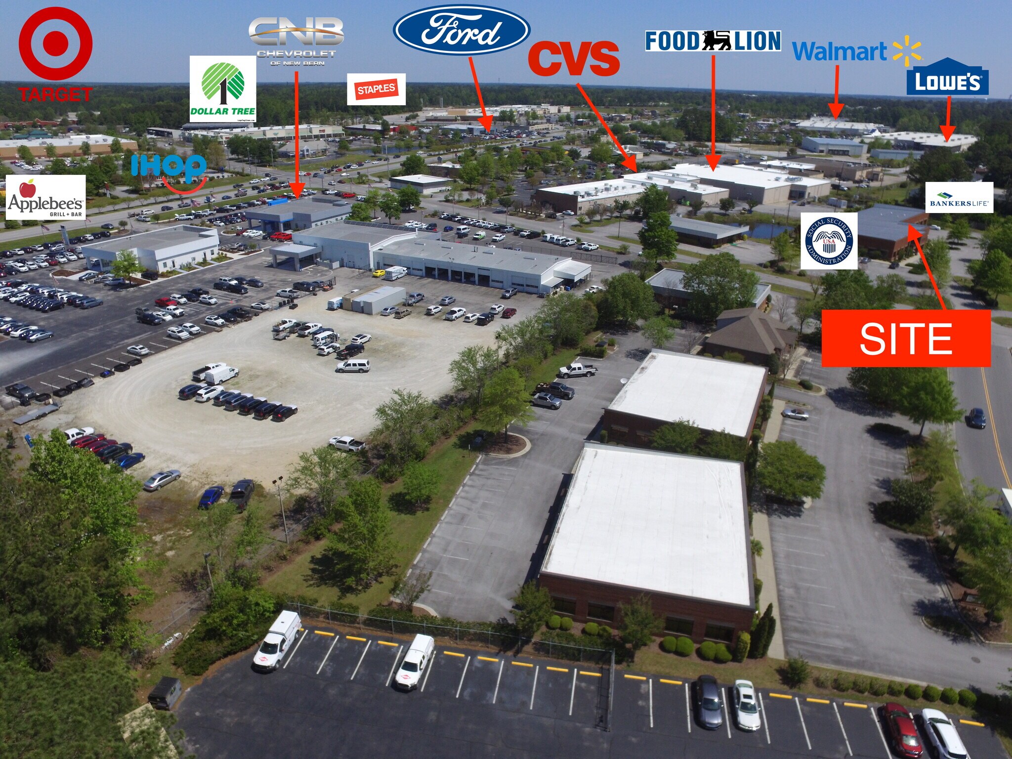 1410-1418 McCarthy Blvd, New Bern, NC à louer Photo du bâtiment- Image 1 de 16