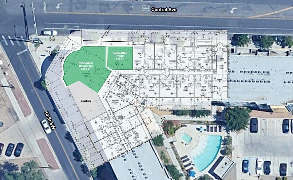 901 Park Ave SW, Albuquerque, NM à louer - Plan d’étage - Image 3 de 11