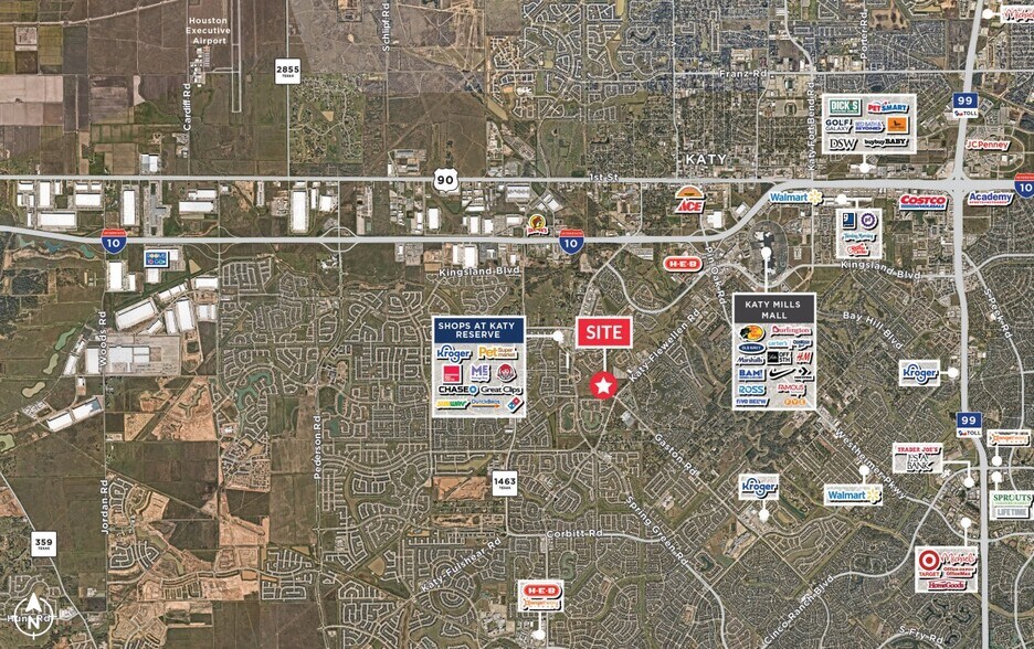 S Firethorne Dr & Katy Flewellen Rd, Katy, TX à louer - Aérien - Image 2 de 2