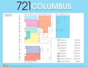 721 Columbus Ave, New York, NY à louer Plan de site- Image 1 de 4
