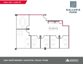 5251 Westheimer Rd, Houston, TX à louer Plan d  tage- Image 2 de 2