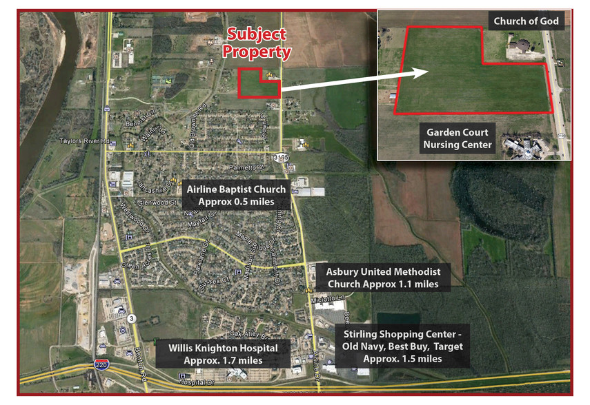 20 Acres Airline Dr Dr, Bossier City, LA for sale - Primary Photo - Image 1 of 1