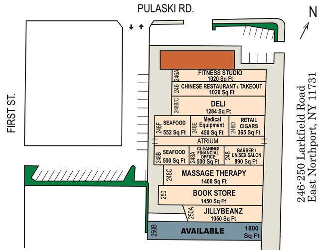 Plus de détails pour 246-250 Larkfield Rd, East Northport, NY - Commerce de détail à louer