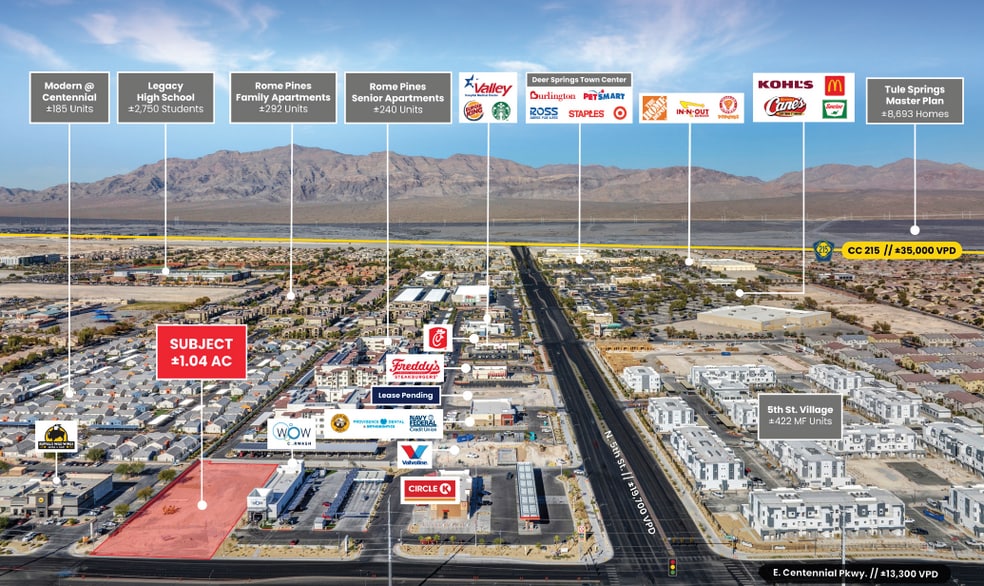 E Centennial Pky, Las Vegas, NV à vendre - Aérien - Image 2 de 3