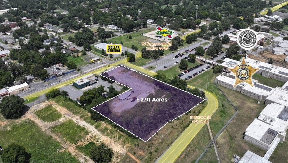 3301 W Roosevelt Rd, Little Rock, AR à vendre - Aérien - Image 1 de 7