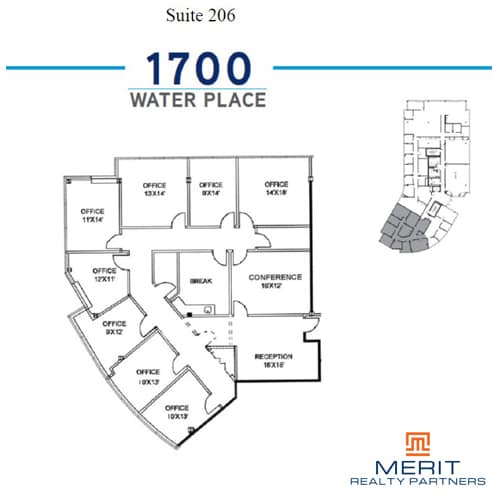 1700 Water Pl SE, Atlanta, GA à louer Plan d’étage- Image 1 de 1