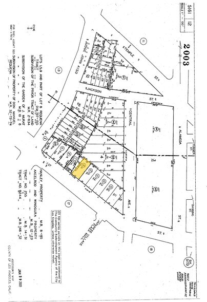 325-329 E 1st St, Los Angeles, CA à vendre - Plan cadastral - Image 2 de 14