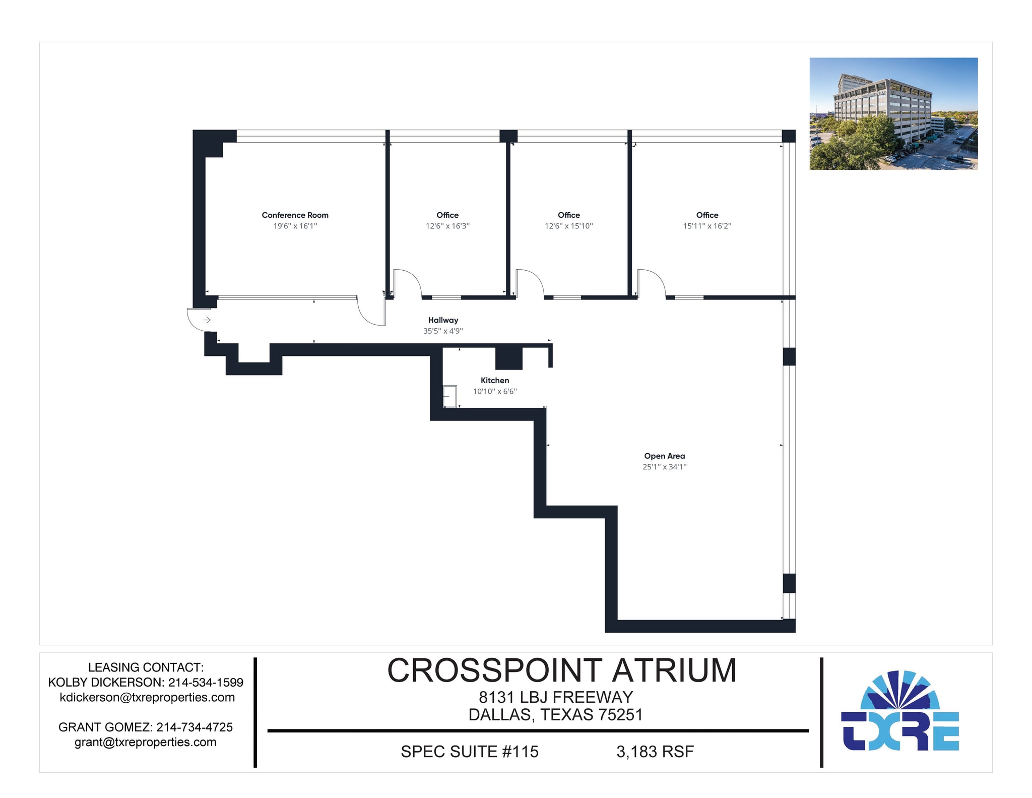 8131 Lyndon B Johnson Fwy, Dallas, TX for lease Floor Plan- Image 1 of 1