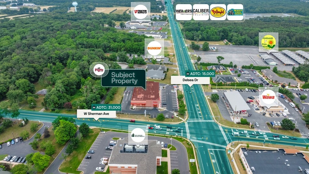 2791 S Delsea Dr, Vineland, NJ à vendre - Photo du bâtiment - Image 2 de 4