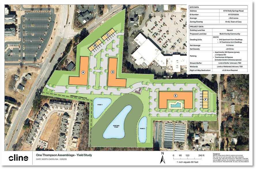 6115 Holly Springs Rd, Raleigh, NC à vendre - Plan de site - Image 3 de 3
