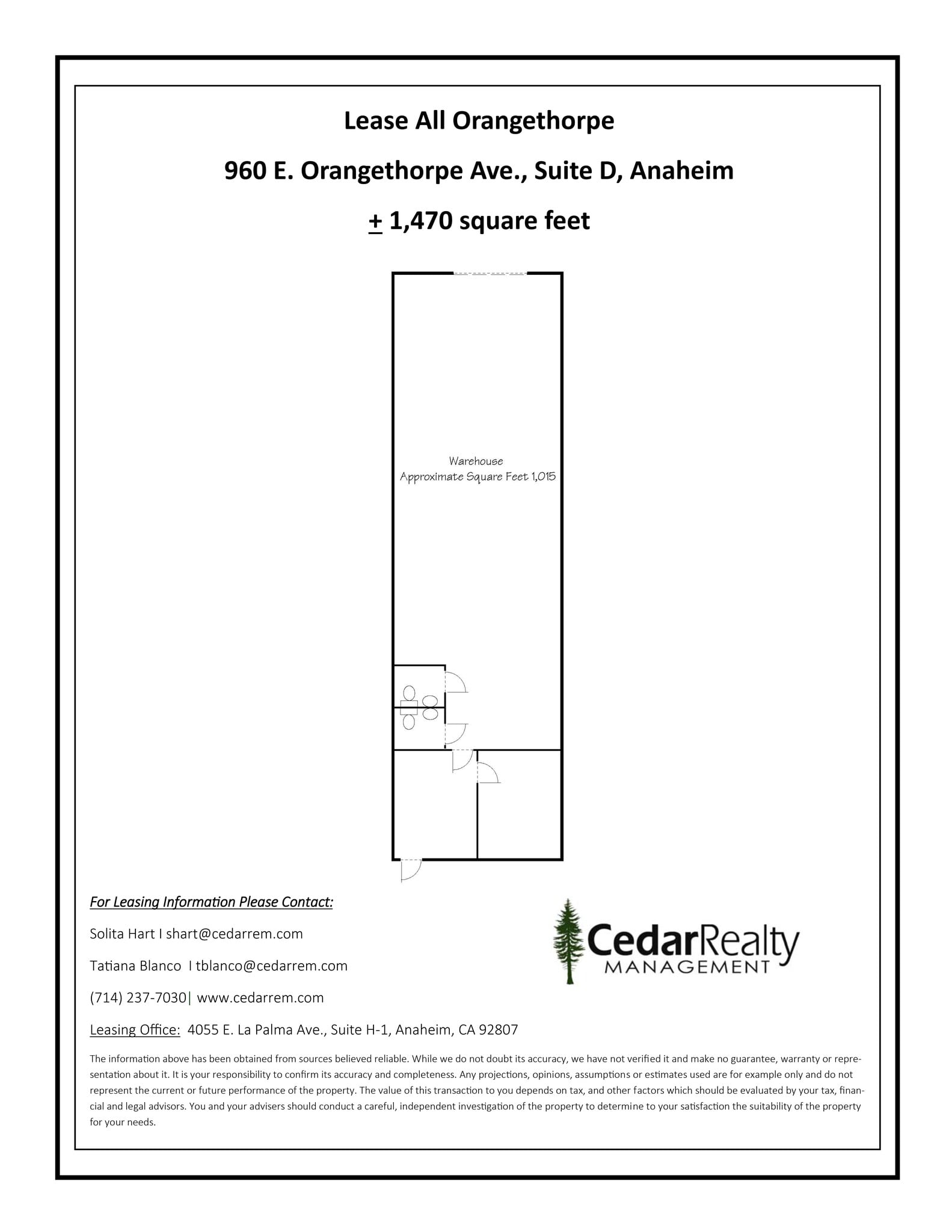 960 E Orangethorpe Ave, Anaheim, CA for lease Site Plan- Image 1 of 1