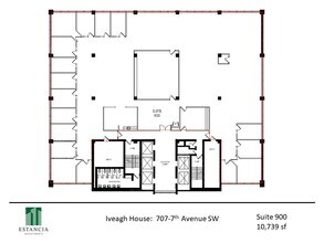 707 7th Ave SW, Calgary, AB à louer Plan d’étage- Image 1 de 7