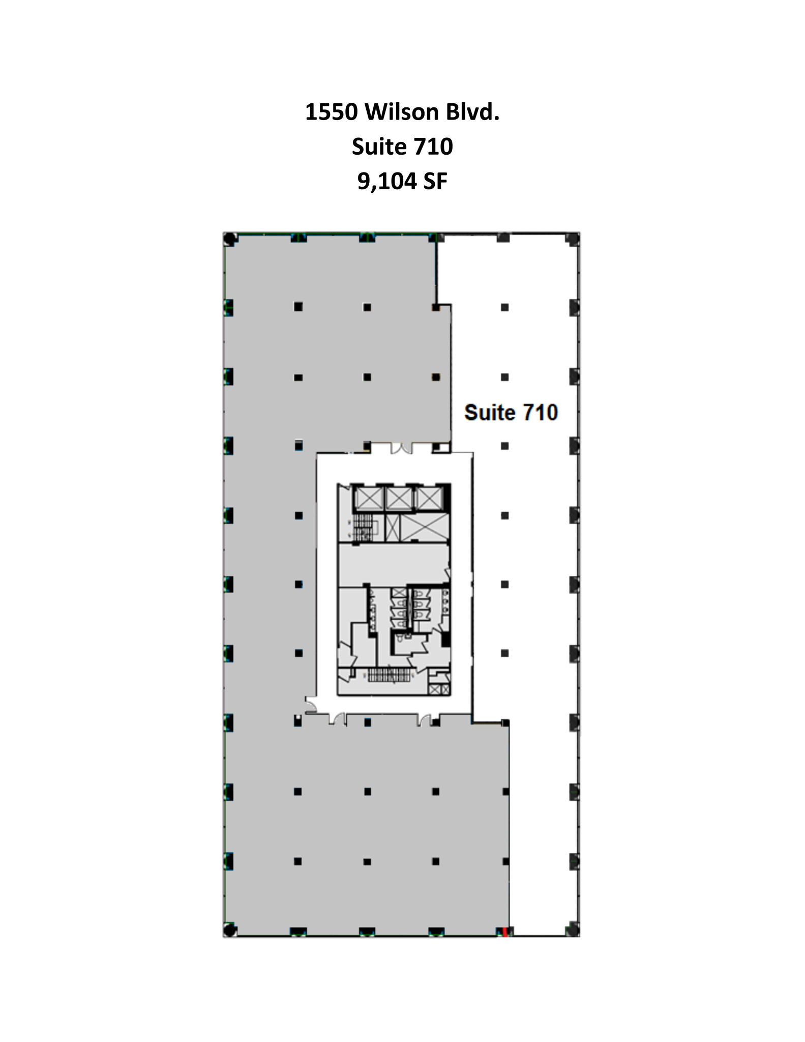 1560 Wilson Blvd, Arlington, VA à louer Plan de site- Image 1 de 1