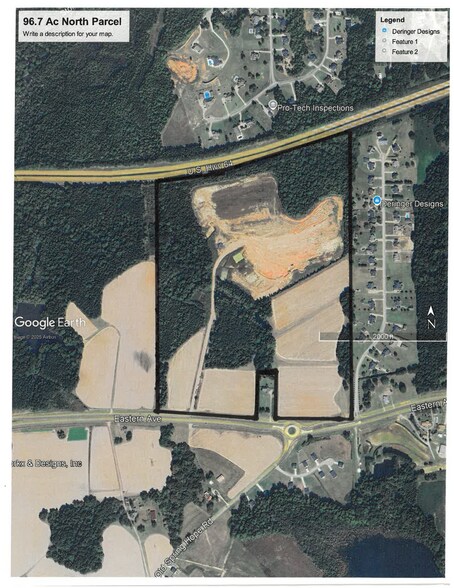 00 Eastern Ave, Rocky Mount, NC à vendre - Aérien - Image 2 de 4