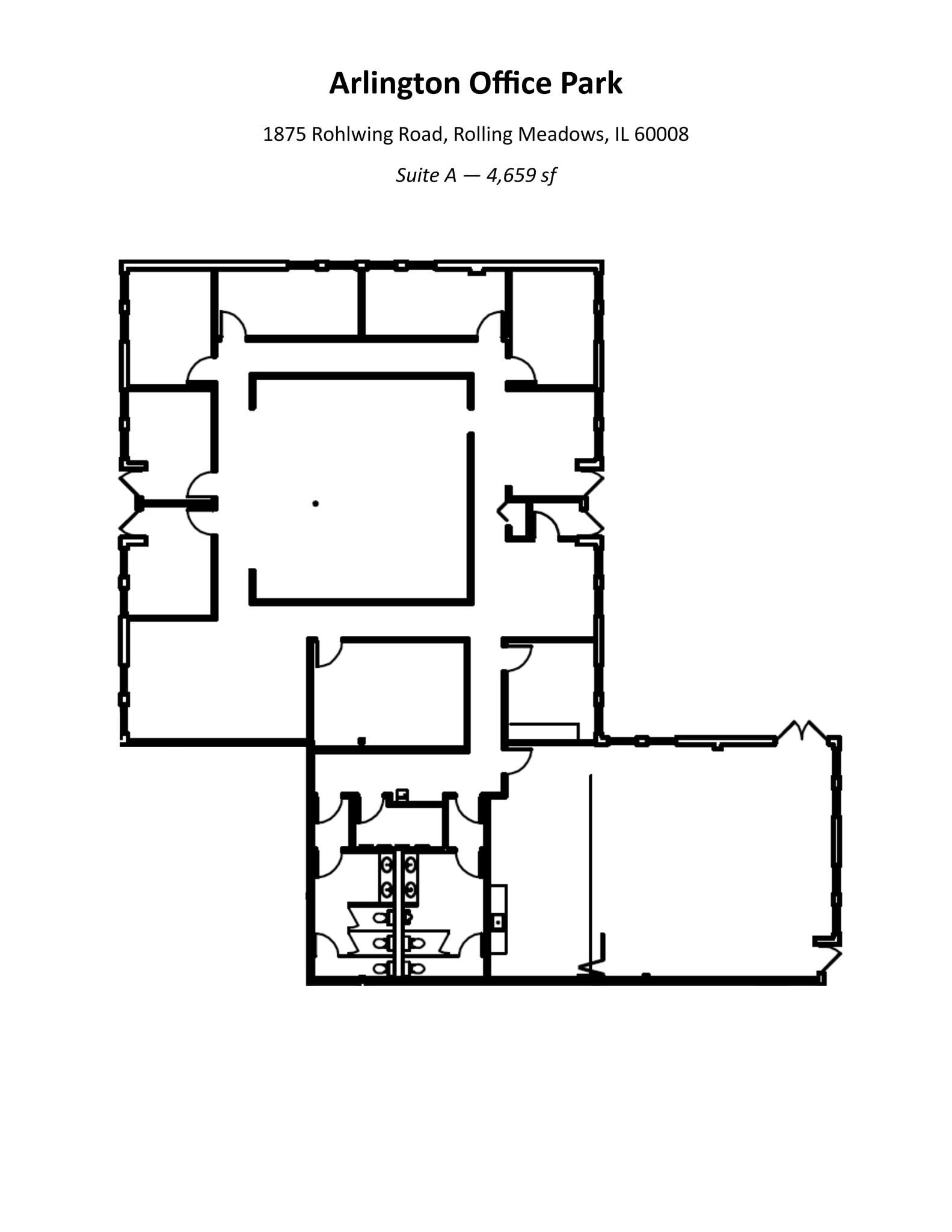 1835 Rohlwing Rd, Rolling Meadows, IL à louer Plan de site- Image 1 de 1