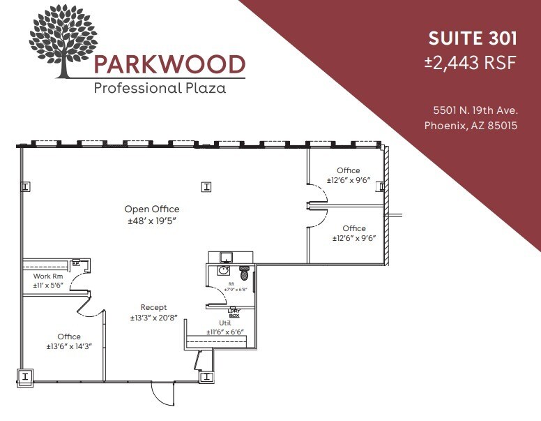 5501 N 19th Ave, Phoenix, AZ for lease Floor Plan- Image 1 of 1