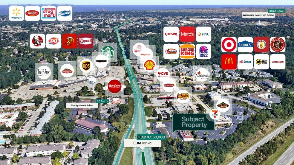 2481 Som Center Rd, Willoughby, OH for sale - Aerial - Image 2 of 2