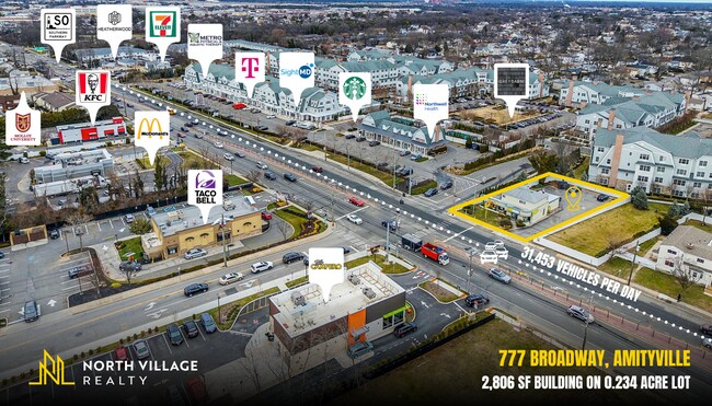 Plus de détails pour 777 Broadway, Amityville, NY - Commerce de détail à vendre