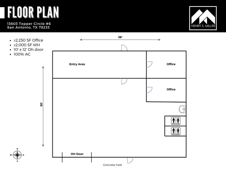 13603 Topper Cir, San Antonio, TX for lease - Floor Plan - Image 3 of 6
