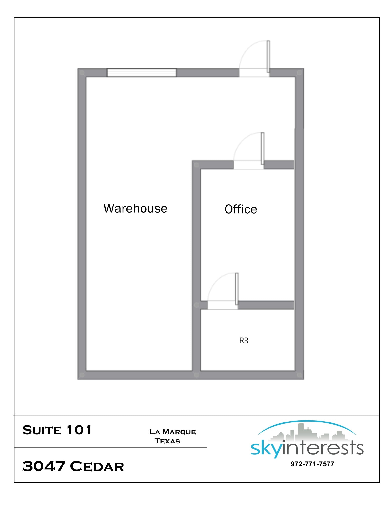 3047 Cedar Dr, La Marque, TX for lease Site Plan- Image 1 of 1
