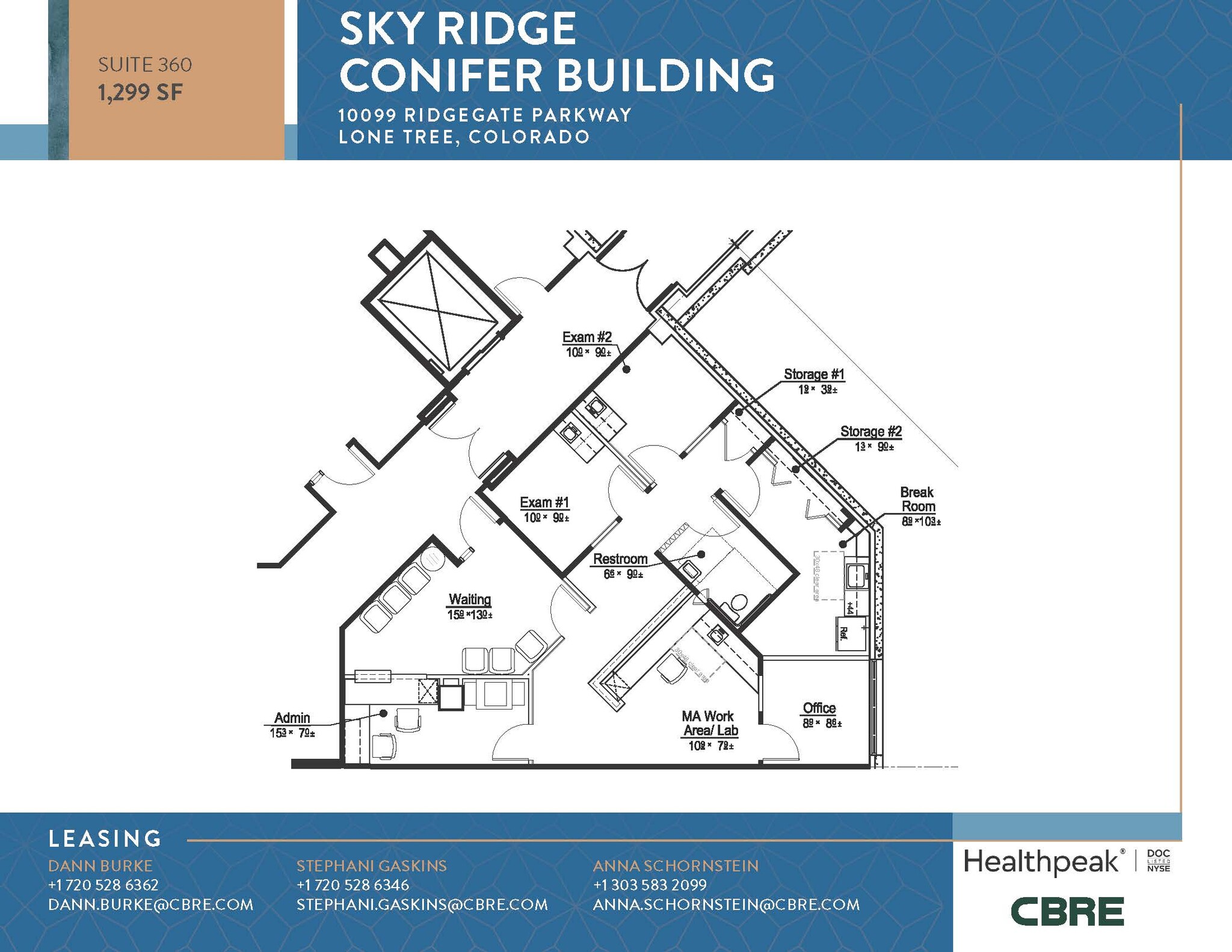 10535 Park Meadows Blvd, Lone Tree, CO à louer Plan d’étage- Image 1 de 1