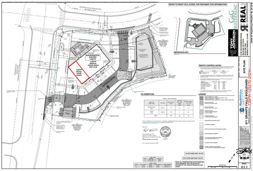 6001 Rogers Rd, Rolesville, NC à louer - Plan de site - Image 3 de 6