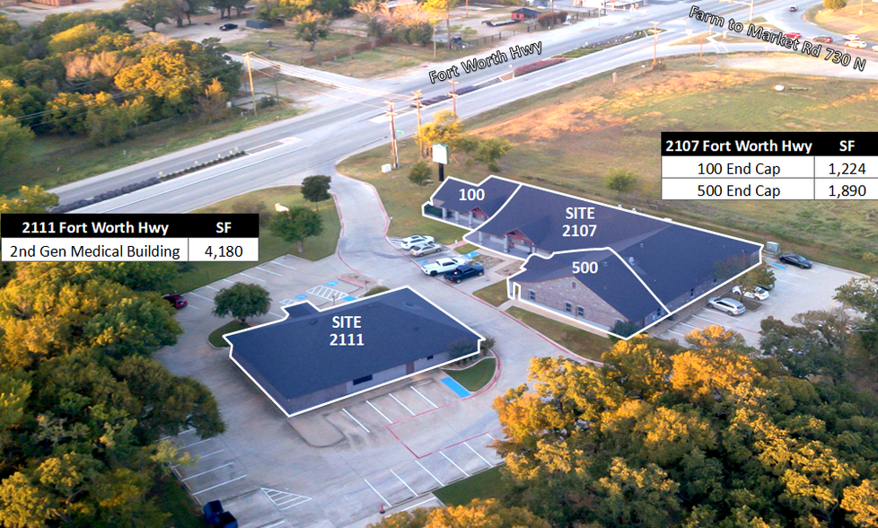 2107 Fort Worth Hwy, Weatherford, TX for lease - Site Plan - Image 2 of 28