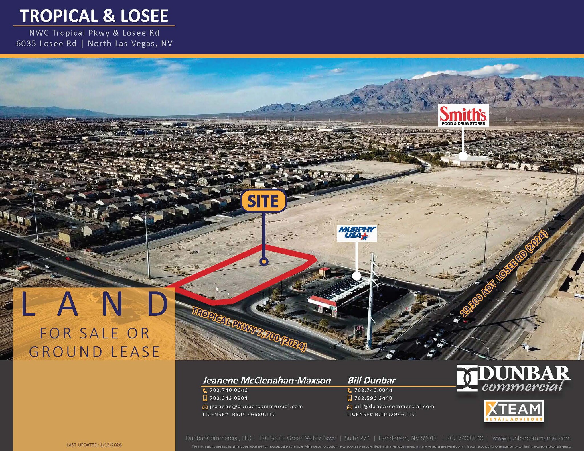 W/NWC Tropical Pky & Losee Rd, North Las Vegas, NV for lease Primary Photo- Image 1 of 6