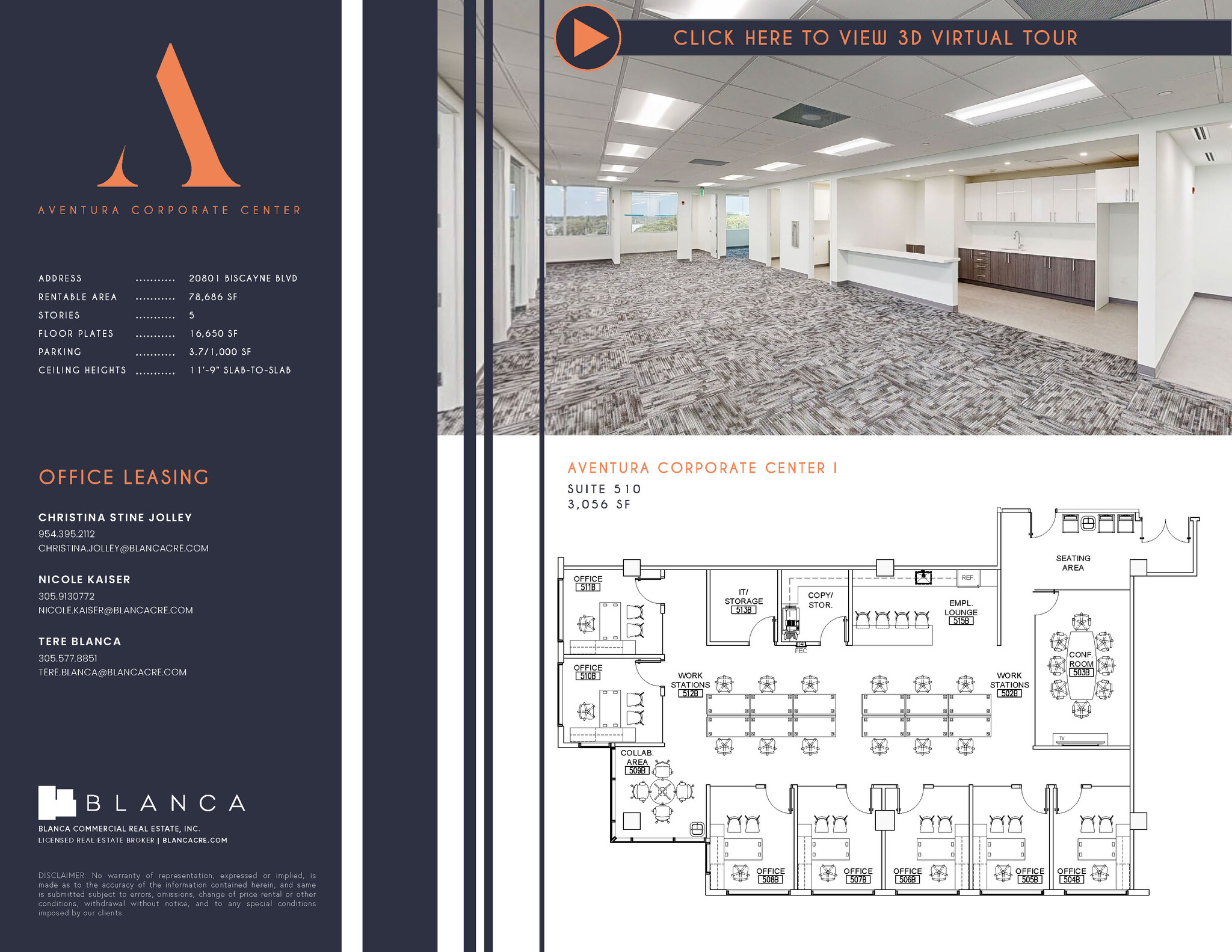 20801-20807 Biscayne Blvd, Aventura, FL à louer Plan d’étage- Image 1 de 1