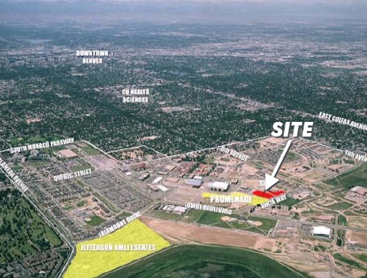 7900 E 1st Ave, Denver, CO for lease - Aerial - Image 3 of 4