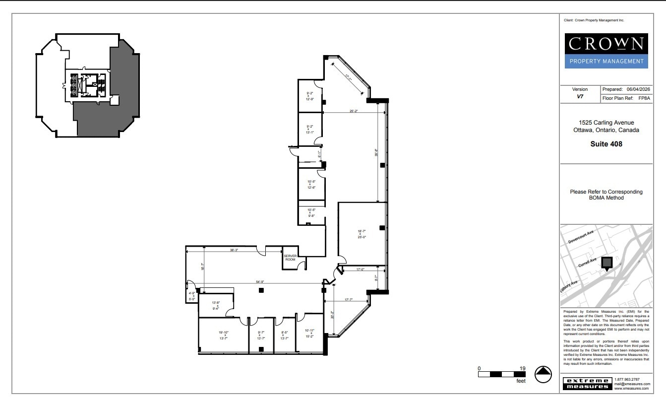 1545 Carling Ave, Ottawa, ON for lease Floor Plan- Image 1 of 6