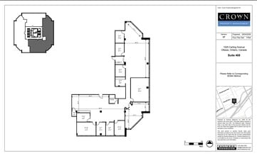 1545 Carling Ave, Ottawa, ON for lease Floor Plan- Image 1 of 6