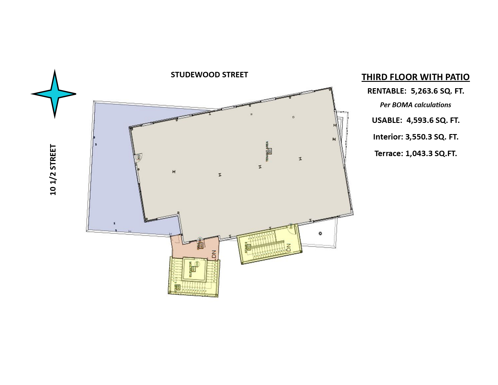 1023 Studewood St, Houston, TX à louer Plan d’étage- Image 1 de 2