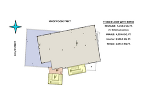 1023 Studewood St, Houston, TX à louer Plan d’étage- Image 1 de 2