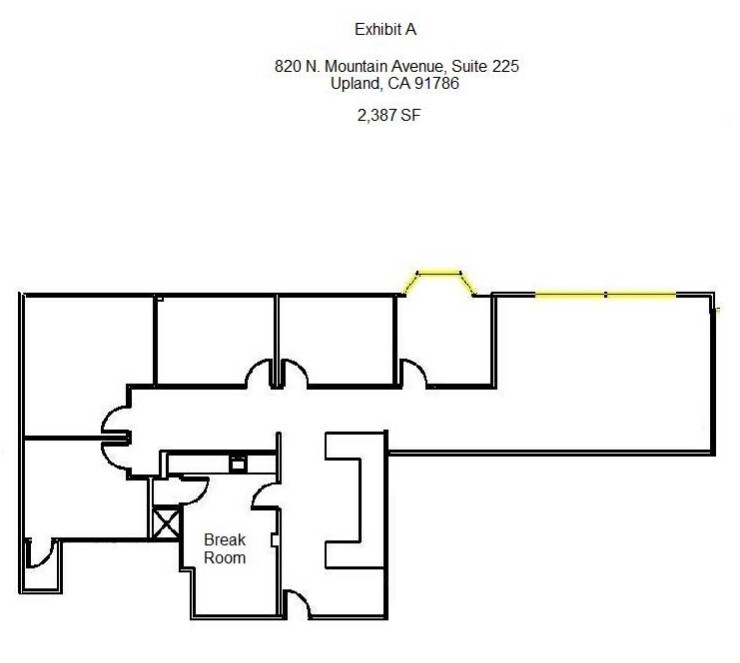 870 N Mountain Ave, Upland, CA à louer Plan d  tage- Image 1 de 1