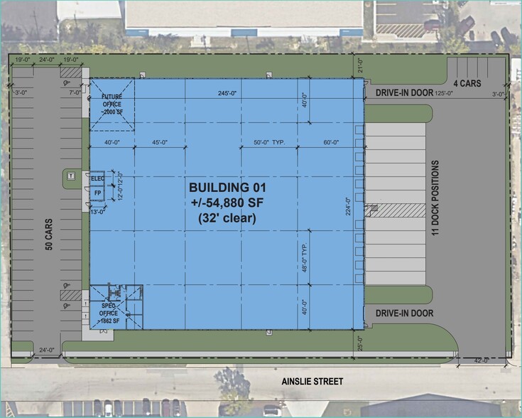 9500 Ainslie St, Schiller Park, IL for lease - Site Plan - Image 2 of 2