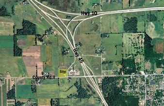 5676 County Road II, Larsen, WI - Aerial  map view