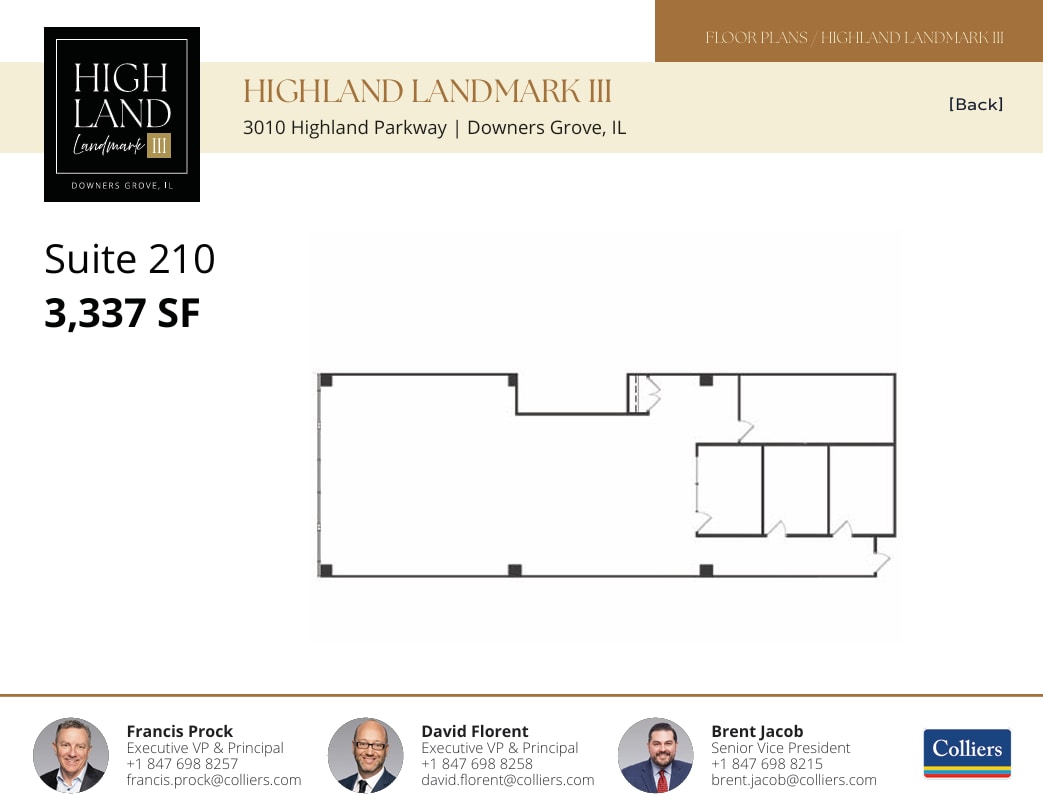 3010 Highland Pky, Downers Grove, IL à louer Plan d’étage- Image 1 de 1